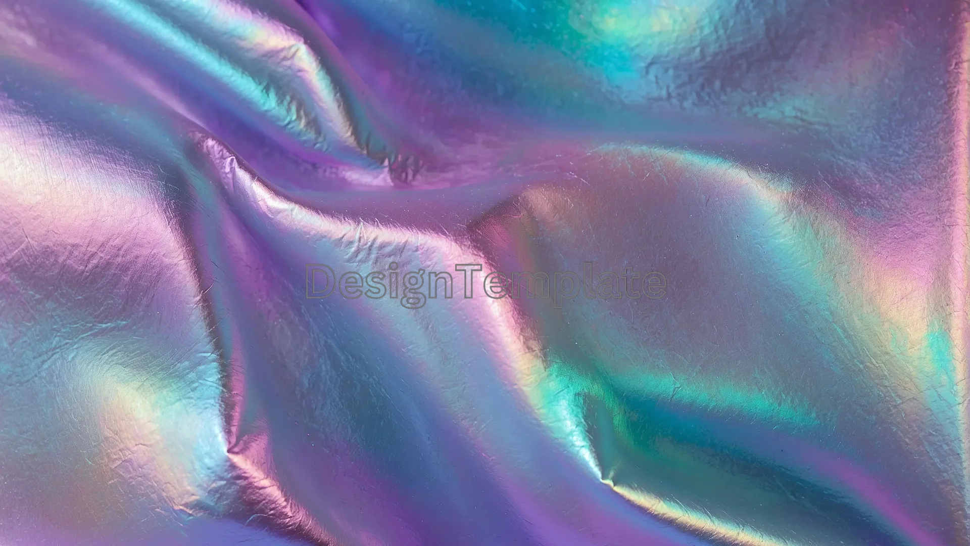 Fluid Colors Iridescent Foil Image PNG